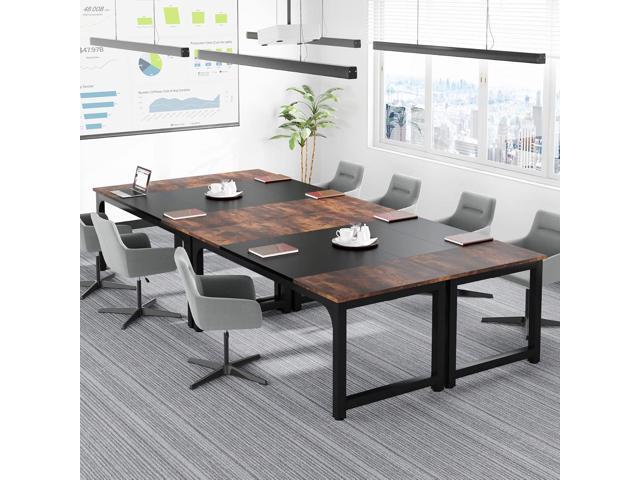 Tribesigns 70.8Executive Desk, Large Office Computer Desk with Thicken Frame, Modern Simple Workstation Business Furniture for Home Office, Rustic...