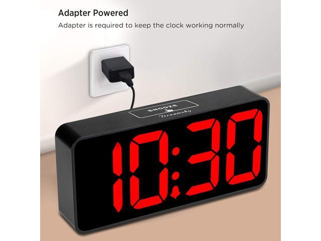 DreamSky Large Digital Alarm Clock Big Numbers for Seniors & Visually Impaired, 9 Inches Electric Clocks for Bedroom, Jumbo Display Fully Dimmable...