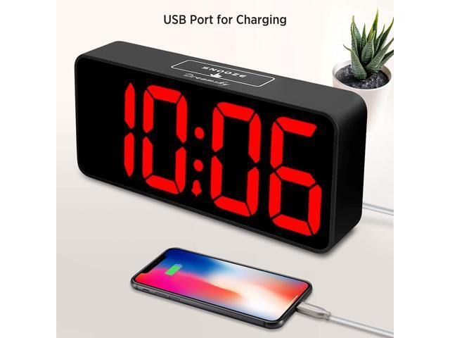 DreamSky Large Digital Alarm Clock Big Numbers for Seniors & Visually Impaired, 9 Inches Electric Clocks for Bedroom, Jumbo Display Fully Dimmable...