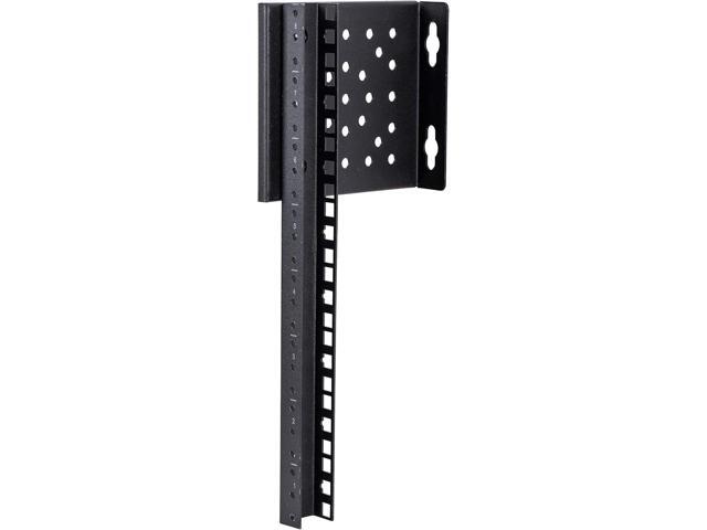 KENUCO 19 Inch Vertical Ends Wall Mount Rack Wall Mountable Server Rack w/Hardware Black (4U)