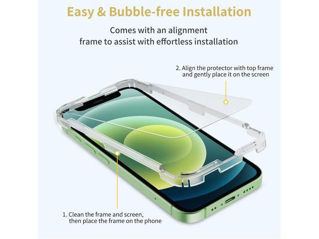 UNBREAKcable Screen Protector for iPhone 12 mini [3-Pack], 0.33mm 9H Hardness Tempered Glass Compatible with (5.4- Inch), Case Friendly,...