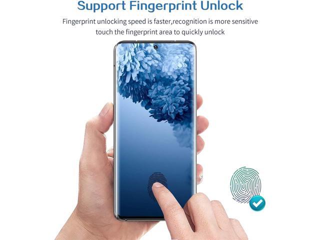 Galaxy S20 FE Screen Protector and Camera Protector, [3 Screen Protectors+3 Camera Protectors][Support Fingerprint] Tempered Glass Screen Protector...