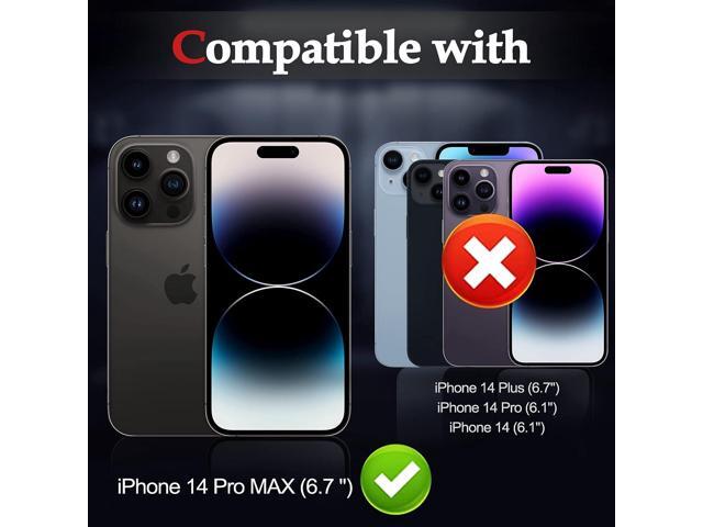 WHPXJY [2+3 Pack] iPhone 14 Pro Max Privacy Screen Protector with Camera Lens Protector, Anti-Scratch, Full Edge Coverage, Ultra HD, Case Friendly,...
