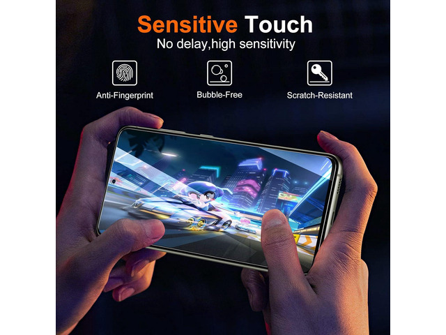UniqueMe [3+2 Pack] for Samsung Galaxy S21 FE 5G Screen Protector, [Harder Than Natural Sapphire] Tempered Glass and Camera Lens Protector Easy...