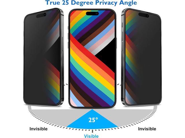 Mothca Matte Privacy Screen Protector for iPhone 14 Pro Max 6.7-inch with Alignment Sticker, Anti-Spy Anti-Glare Full Coverage Tempered Glass...