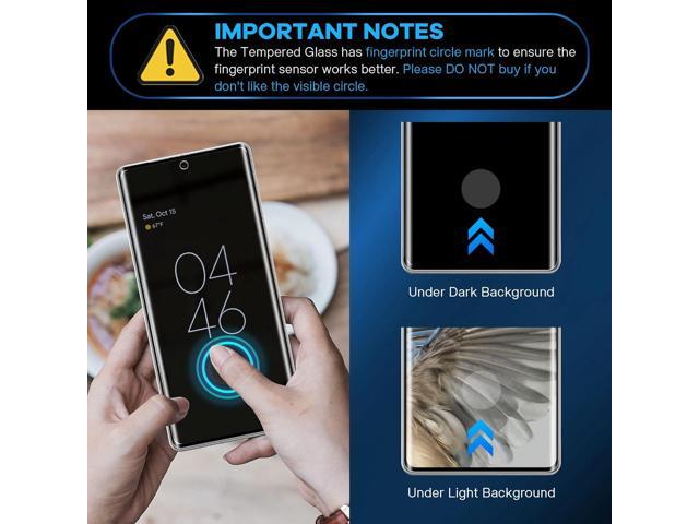 [3-Pack] FANGTIAN 3D Curved for Pixel 7 Pro Screen Protector Tempered Glass, 9H Glass for Google Pixel 7 Pro 6.7Inch -[Fingerprint...
