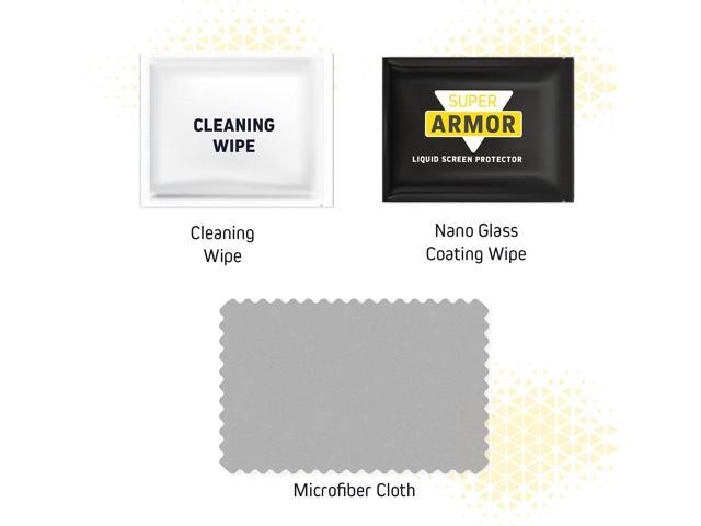 SUPER ARMOR Liquid Glass Screen Protector - Wipe On Scratch and Shatter Resistant Nano Protection for All Phones Tablets Smart Watches Universal
