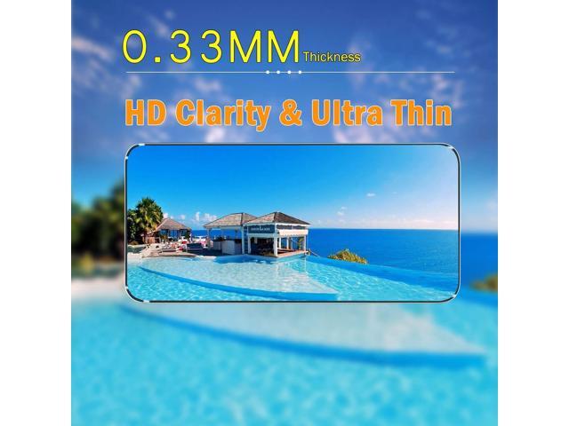 Jeywiry 3 Pack Screen Protector Compatible for Samsung Galaxy A53 5G with 3 Pack Camera Lens Protector, Ultra HD Tempered Glass, 9H Hardness,...