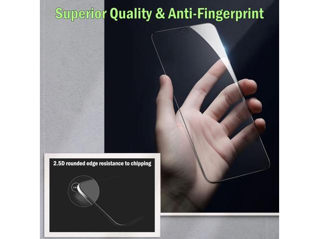 Jeywiry 3 Pack Screen Protector Compatible for Samsung Galaxy A53 5G with 3 Pack Camera Lens Protector, Ultra HD Tempered Glass, 9H Hardness,...