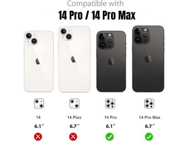 Jeluse [3X2 Pack Camera Lens Protector for iPhone 14 Pro Max for iPhone 14 Pro, 9H Tempered Glass Screen Protector Cover [Alignment Kit Eazy...