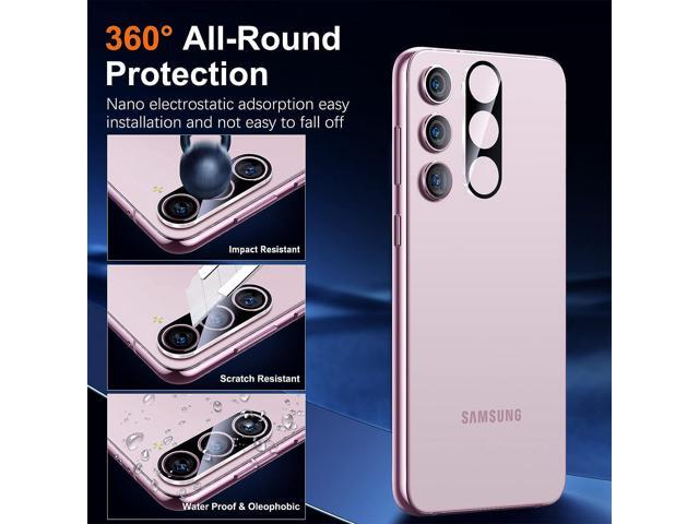 UniqueMe for S23 Plus Screen Protector,Ultrasonic Fingerprint Unclock[2+2 Pack] Samsung Galaxy S23+ / S23 Plus 6.6 inch 9H Tempered Glass and...
