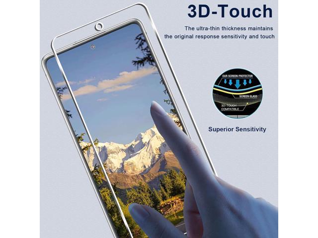 [3+3 Pack]Galaxy S20 FE 5G Screen Protector + Camera Lens Protector, HD Tempered Glass Film, 9H Hardness, Scratch Resistant, Easy Installation,...