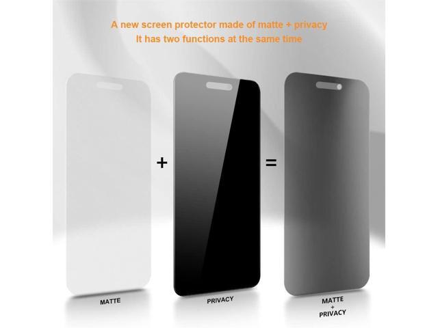 for iPhone 14 Pro Max 6.7' Matte Privacy Screen Protector with Camera Lens Protector full coverage Anti-glare anti-spy Tempered Glass Film...
