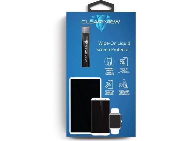 CLEARVIEW Liquid Glass Screen Protector Covers up to 4 Devices for All Smartphones Tablets and Watches Wipe On Nano Protection - Bottle