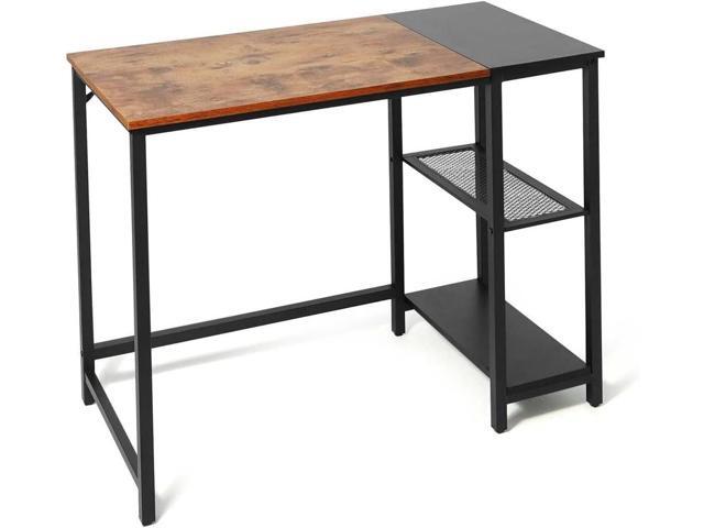 CAPHAUS 40 Inch Computer Desk with 2-Tier Storage Shelves, for Home Office & Gaming, Small Spaces Desk for Bedroom/Office, Easy Assemble P2 Board &...