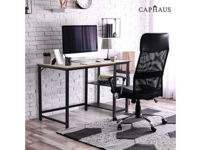 CAPHAUS 40 Inch Computer Desk with 2-Tier Storage Shelves, for Home Office & Gaming, Small Spaces Desk for Bedroom/Office, Easy Assemble P2 Board &...