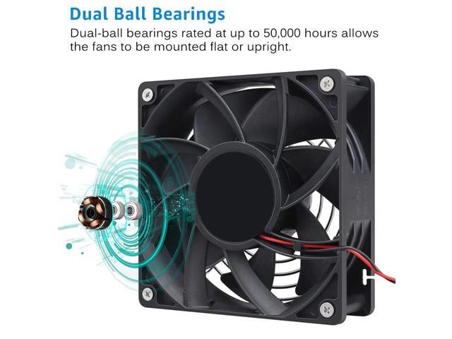 Upsiren 120mm powerful Fan 4800RPM high-speed air volume server cooling system 100to220V BTC miner workstation cabinet fan Single Fan with Controller