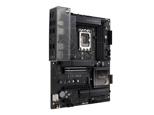 ASUS PROART B760-CREATOR D4 motherboard, Intel Socket LGA1700 for 13th Gen Intel Core Processors & 12th Gen Intel Core, Pentium Gold and...