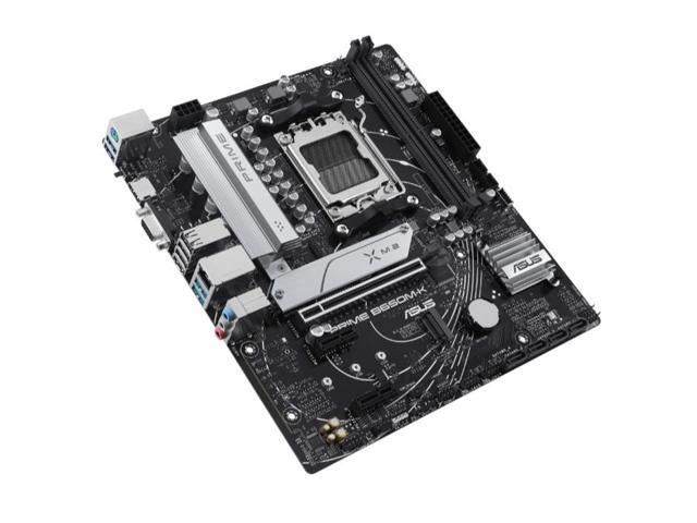 ASUS PRIME B650M-K-CSM AMD B650 Micro-ATX Motherboard with DDR5, PCIe 5.0 M.2, 2.5Gb Ethernet, HDMI, VGA, Rear USB 3.2 Gen 2, Front USB 3.2 Gen 1...