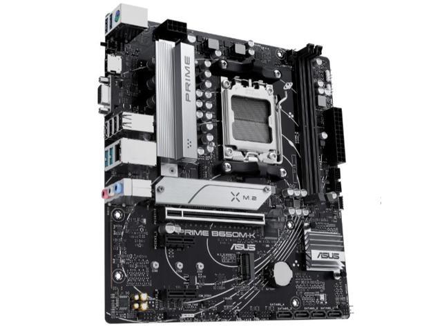 ASUS PRIME B650M-K-CSM AMD B650 Micro-ATX Motherboard with DDR5, PCIe 5.0 M.2, 2.5Gb Ethernet, HDMI, VGA, Rear USB 3.2 Gen 2, Front USB 3.2 Gen 1...