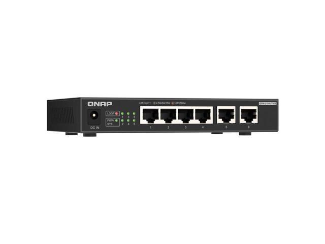 QNAP QSW-2104-2T-R2 desktop switch 6-port splitter network management routing Ethernet 10G home