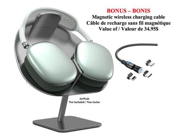 Stimula Lifestyle Professional Wireless Stand Compatible with AirPods Max with Magnetic Charger Smart Gaming Universal Headphone Stand Bracket