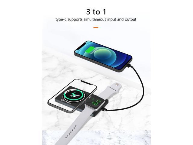 STIMULA LIFESTYLE 3 IN 1 COMPATIBLE WITH APPLE MAGSAFE MAGNETIC WATCH AIRPODS PRO IPHONE 11 12 13 FAST WIRELESS CHARGER BATTERY POWER BANK SUPPLY