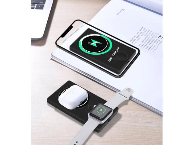 STIMULA LIFESTYLE 3 IN 1 COMPATIBLE WITH APPLE MAGSAFE MAGNETIC WATCH AIRPODS PRO IPHONE 11 12 13 FAST WIRELESS CHARGER BATTERY POWER BANK SUPPLY