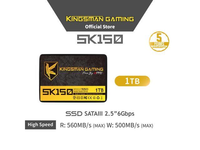 AITC KINGSMAN SK150 2.5' 1TB Performance Boost SATA III 3D NAND Internal Solid State Drive (SSD)