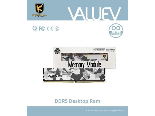 AITC KINGSMAN VALUE V 16GB 288-Pin PC RAM DDR5 5600 (PC5 44800) Desktop Memory Model (KSD516G56C46UBD)