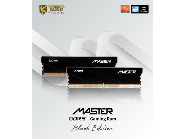 KINGSMAN MASTER 32GB (16GB x 2) 288-Pin PC RAM DDR5 6000 (PC5 48000) Desktop Memory Model KSD516G60C38MST-BLACK