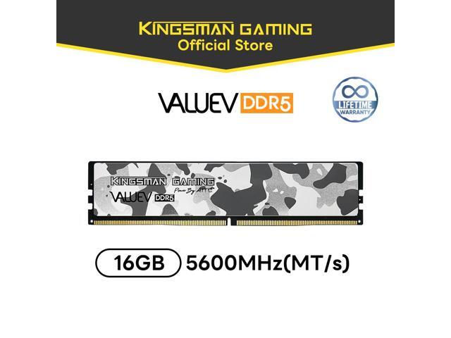 AITC KINGSMAN VALUE V 16GB 288-Pin PC RAM DDR5 5600 (PC5 44800) Desktop Memory Model (KSD516G56C46UBD)