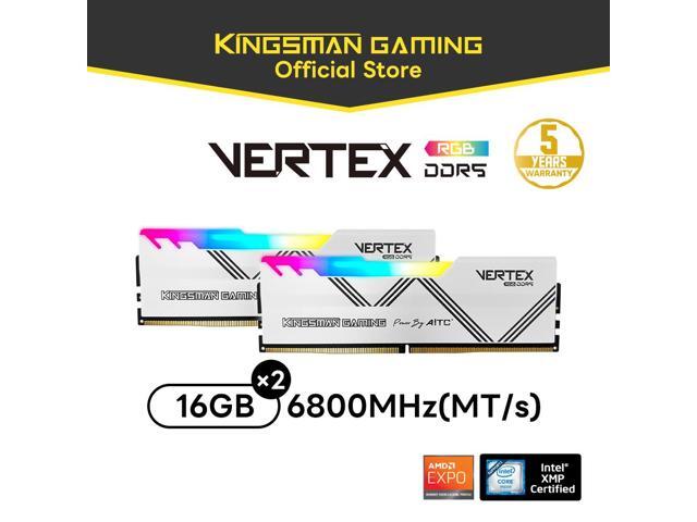 AITC KINGSMAN VERTEX RGB Series DDR5 32GB (2 x 16GB) 288-Pin PC RAM 6800 (PC5 54400) Desktop Memory Model XMP