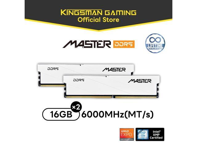 KINGSMAN MASTER 32GB (16GB x 2) 288-Pin PC RAM DDR5 6000 (PC5 48000) Desktop Memory Model KSD516G60C422MST