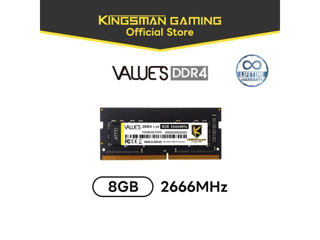 KINGSMAN 8GB 260-Pin DDR4 SO-DIMM DDR4 2666 (PC4 21300) Laptop Memory Model