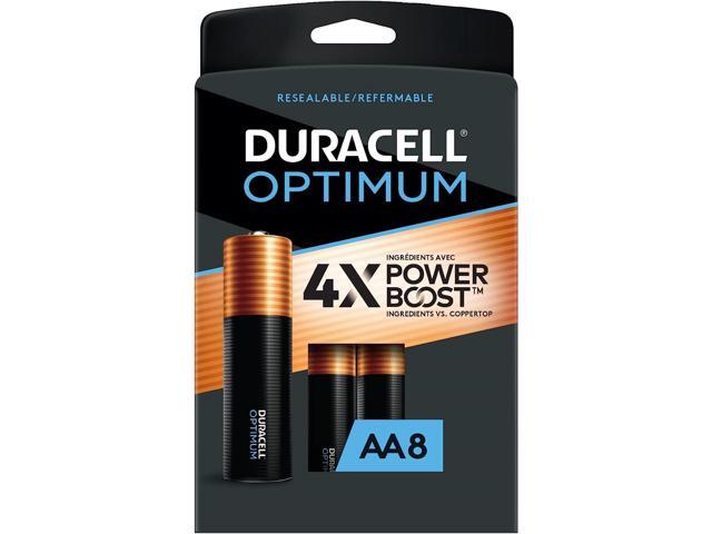 Duracell Optimum AA Alkaline Battery (pack Of 8)