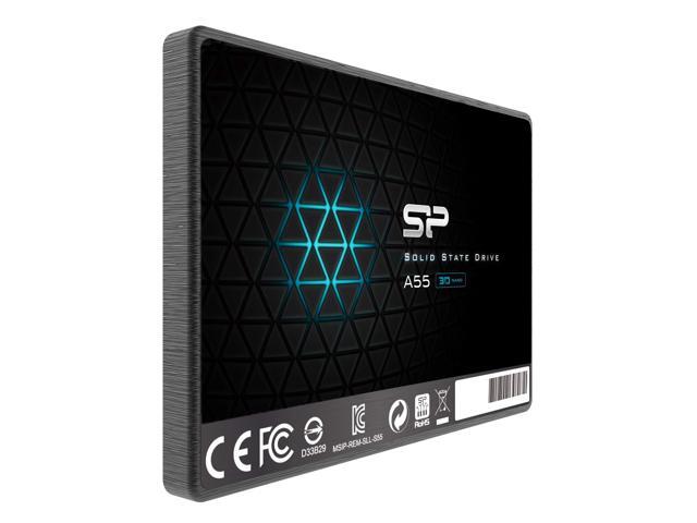 Silicon Power 4TB SSD 3D NAND A55 SLC Cache Performance Boost SATA III 2.5' 7mm (0.28') SSD Internal Solid State Drive (SU004TBSS3A55S25NE)