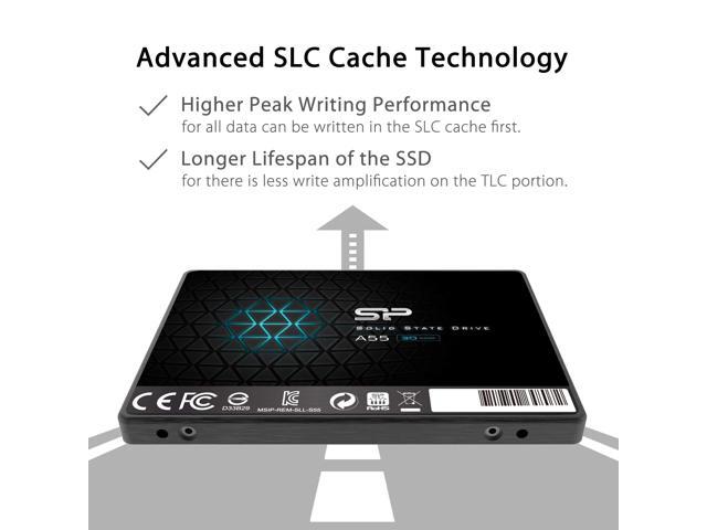 Silicon Power 4TB SSD 3D NAND A55 SLC Cache Performance Boost SATA III 2.5' 7mm (0.28') SSD Internal Solid State Drive (SU004TBSS3A55S25NE)