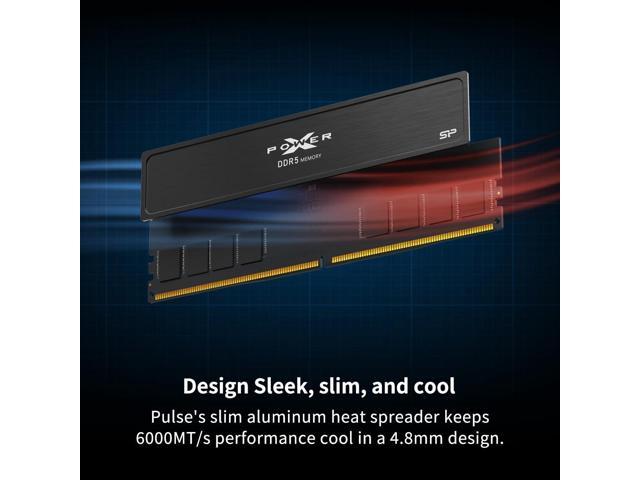 Silicon Power DDR5 32GB (2x16GB) Value Gaming 6000MT/s (PC5-48000) 288-pin CL36 1.35V UDIMM Desktop Memory Module RAM SP032GXLWU60FFDJ