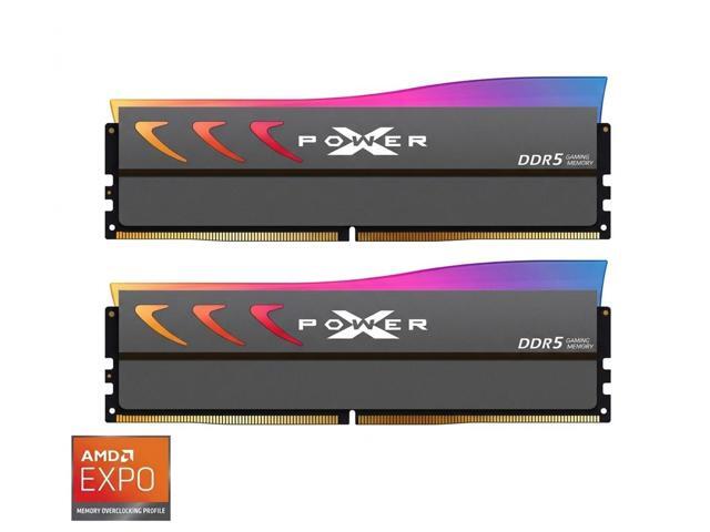 Silicon Power DDR5 16GB (2x8GB) Storm RGB 6000MT/s (PC5-48000) 288-pin CL36 1.35V UDIMM Desktop Memory Module RAM, [AMD Compatible Only]...