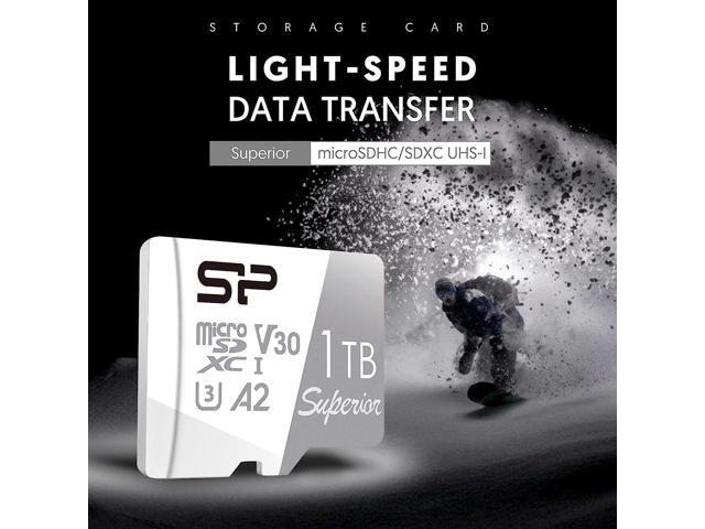 Silicon Power 1TB Superior Micro SDXC UHS-I (U3), V30 4K A2, High Speed MicroSD Card with Adapter