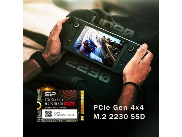 Silicon Power 1TB UD90 2230 NVMe 4.0 Gen4 PCIe M.2 SSD R/W up to 4,900/3,200MB/s Solid State Drive Compatible with Steam Deck (SU01KGBP44UD9007MN)