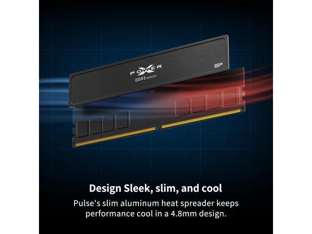Silicon Power Value Gaming DDR5 32GB (2x16GB) 6000MT/s (PC5-48000) 288-pin CL30 1.35V UDIMM Desktop RAM Computer Memory w/Heatsink SP032GXLWU60AFDJ