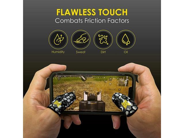 6 Pack Mobile Gaming Corps ClawSocks Phone Gaming Finger Sleeves - Geo Camo