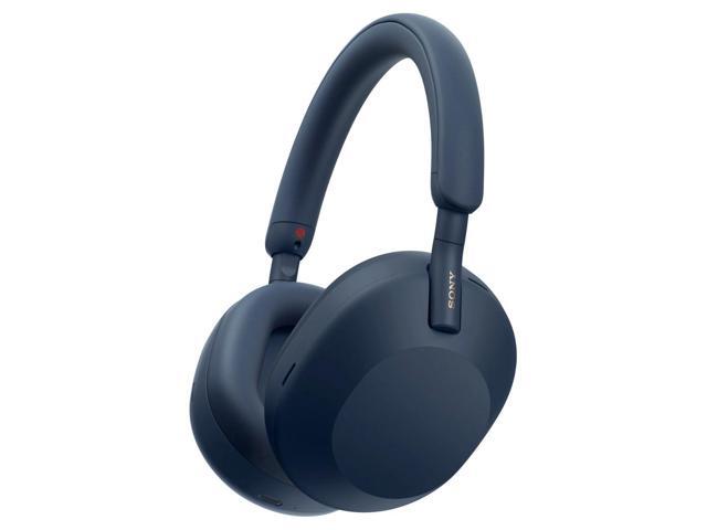 Sony - WH-1000XM5 Wireless Noise Cancelling Over-the-Ear Headphones - Blue - image 3