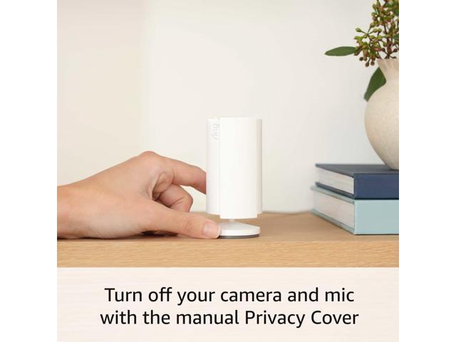 Ring - Indoor Plug-In 1080p Security Camera (2nd - Generation) with Privacy cover - White - image 11