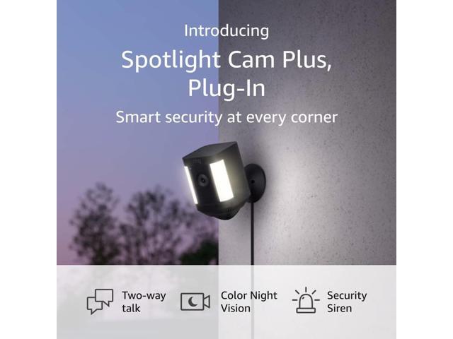 Ring - Spotlight Cam Plus Outdoor/Indoor 1080p Plug-In Surveillance Camera - Black - image 7