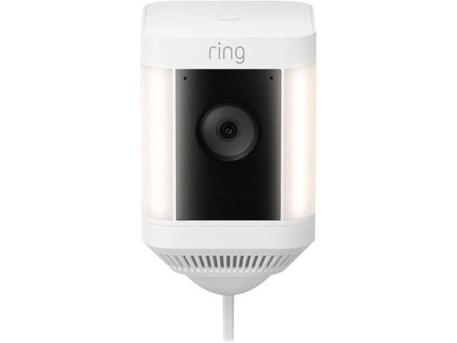 Ring - Spotlight Cam Plus Outdoor/Indoor 1080p Plug-In Surveillance Camera - White - image 3