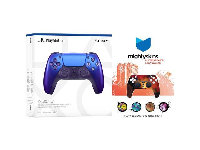Sony PlayStation 5 DualSense Wireless Controller with MightySkins Custom Decal Skin Voucher - Chroma Indigo