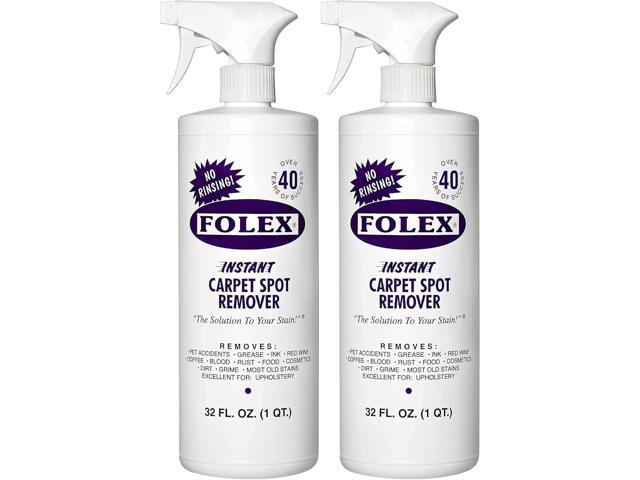 2 Pack Folex Instant Carpet Spot Remover Carpet Cleaner - 32 oz - Removes Pet Accidents, Grease, Red Wine and More